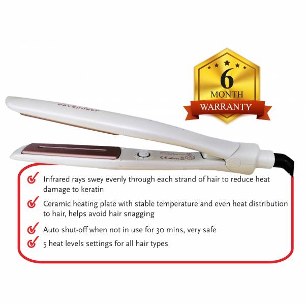WAVE POWER WP-715 2IN1 INFRARED CERAMIC HAIR STRAIGHTENER & CURLER